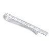 Kuzzoi Men's Tie Clip Artfully Textured Tie Clip (3.5mm) Polished
