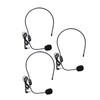 BIUDECO Microphone Set 3pcs Headset Mic Portable Voice Amplifier Speaker
