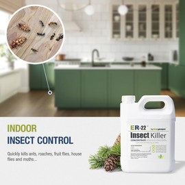Ecovenger ER-22 by EcoRaider Professional Grade Insect Killer Concentrate 32OZ, for Bed Bugs, 100% Efficacy, Extended Residual, Green and Non-Toxic