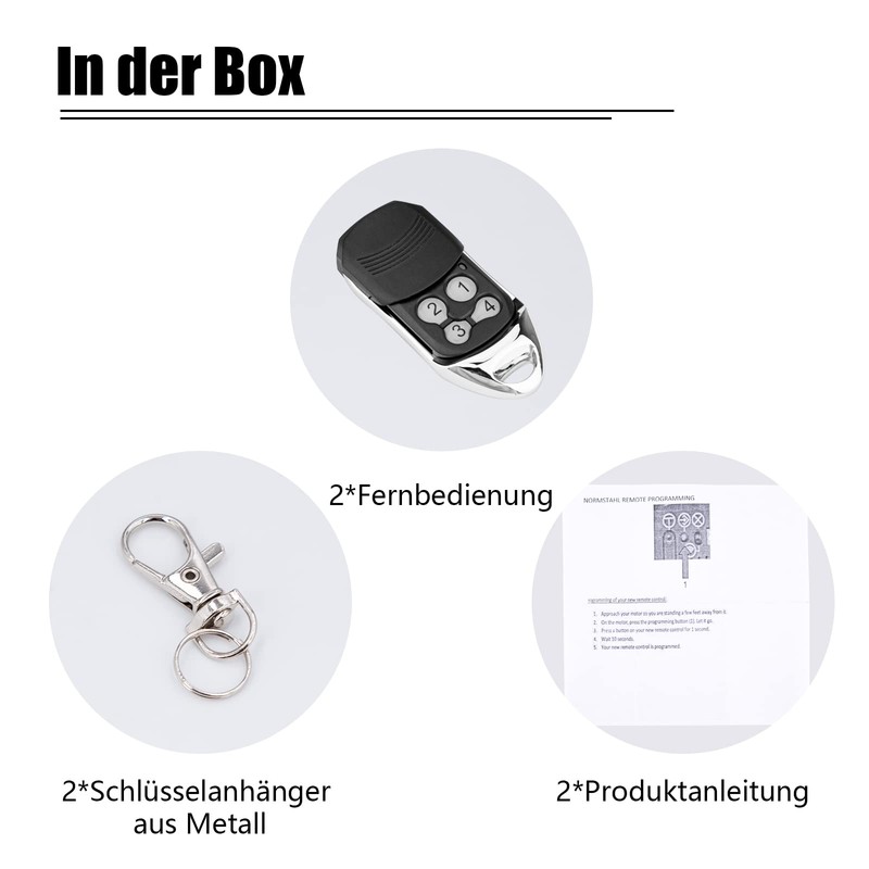 Garage Door Opener Remote Compatible with 433.92MHz Normstahl Crawford EA433