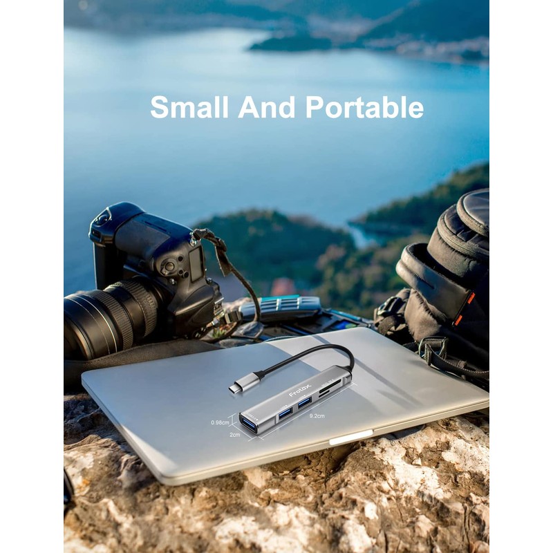 SD Card Reader, Frotox 5 in 1 USB C Adapter