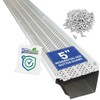 FlowGuard USA Made Professional DIY 5 Inch 50-Year Gutter Cover