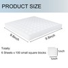 Tongnian 600 Pcs Hydroponic Sponges, Soil-Less Cultivation Planting Gardening Tool,