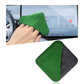 Car Screen Cleaner, Microfiber Cleaning Pad, Green&Gray