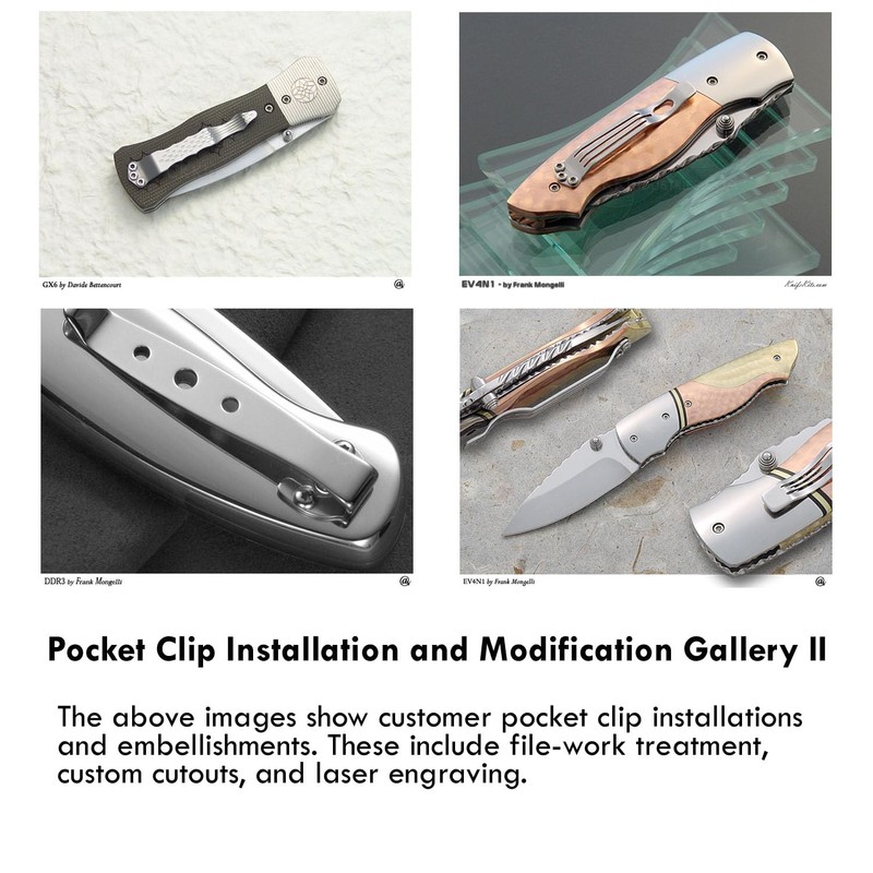 EZSMITH (Model 23x Universal Pocket Clip - (Satin Finish) -