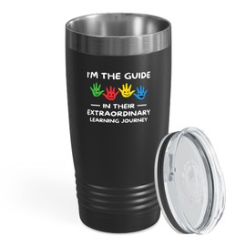 Special ED Teacher Tumbler 20oz Black -I'm The Guide - Sped Teacher Gifts Classroom Must Haves Iep Speducator Special Education Teacher