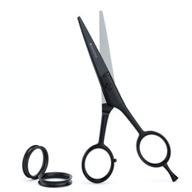 Suvorna Small Scissors for Beard, Mustache, Facial, Nose, Eyebrow, and Ear Hair - Hair Scissors for Cutting, Trimming & Grooming - Made with 5" Stainless Steel for Barbers, Professional, & Home User
