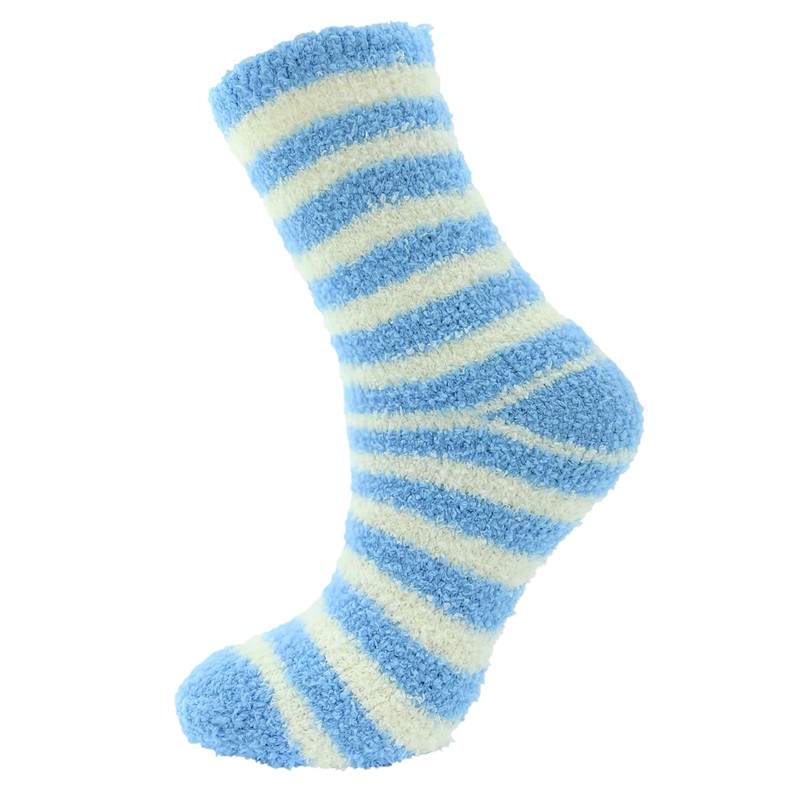 Thingimijigs 4 Pairs Ladies Striped & Spotty Patterned Soft Fluffy