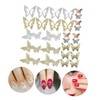 OHPHCALL Manicure Charms 40pcs Butterfly Nail Charms Nail Art Decorations