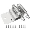6 Pack 3 Pairs 3/8" Inset Kitchen Cabinet Door Hinges,