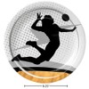 Fun Express Volleyball Player Paper Dessert Plates - 8 Pieces