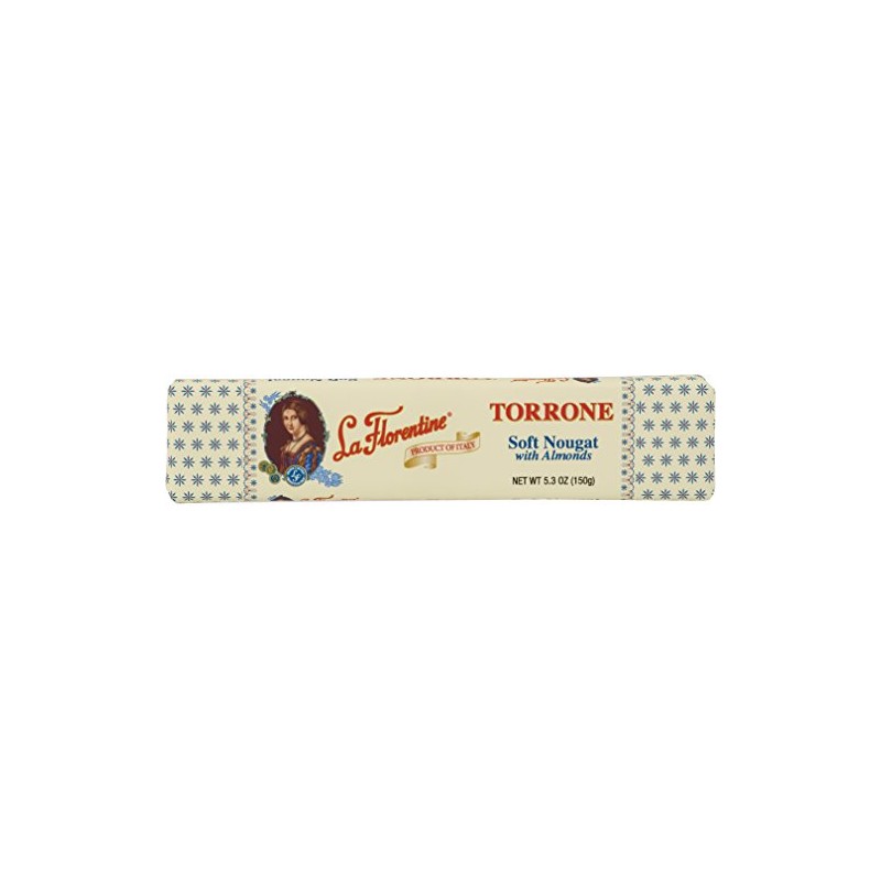 La Florentine Almond Torrone Bar 5.3 Oz., Pack of 12