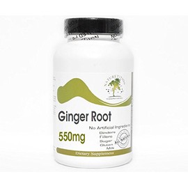 Naturetition Supplements Ginger Root 550mg ~ 100 Capsules - No Additives