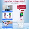 Hydrogen Water Tester,Digital ORP Meter for Drinking Water,6-in-1 pH TDS