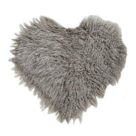 Newborn Baby Photo Props Faux Fur Mat Blanket Decor Backdrop Basket Filler (Heart-Shaped Almost Mauve)