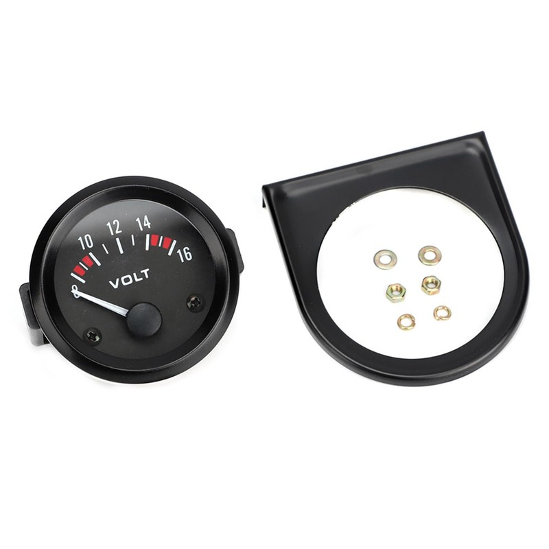 52mm Car Universal Voltmeter Gauge 8-16V Voltage Meter Voltage Gauge,
