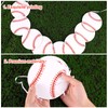 BOXOB 4pcs Baseball Party Banners, Pre-Strung Sports Themed Baseball Hanging