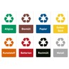 Recycling Sticker Set, Rubbish Waste Stickers, 8 Designs