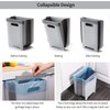 Auhafaly Hanging Collapsible Trash Can - 9L Wall Mounted Foldable