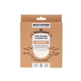 Beauty Kitchen - The Sustainables Large Reusable Cleansing Pads x 2 - Eco-friendly Makeup Remover Pads - Gentle and Effective Cleansing - Skincare Essential