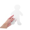 Angoily 20pcs People Pattern Cutouts Cardboard Paper Doll Cutouts for