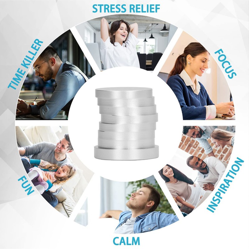 S Shaped Coin Desktop Rotating Toy Aluminum Alloy ADHD Anxiety