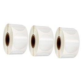 Uonlytech 3 Etiquetas Adhesivas Transparentes Pegatinas Auto Adhesivas de Sellado para Embalaje y Decoración DIY Material Bopp Resistente para Manualidades y Sobres
