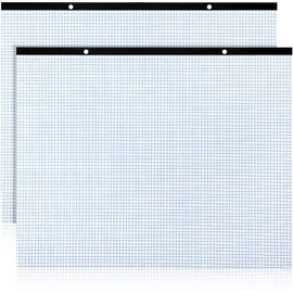 Humyoun 2 Pcs 22 x 17'' Large Engineering Paper Pad 4" x 4" Graph Paper Pad for Blueprint Drawings Drafting Paper Sketching Engineering Pad for Engineer Architect Designer Mathematician (Blue White)