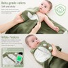 NARUTOO Baby Swaddle Wrap, Organic Cotton Swaddle Blanket, Adjustable Velcro,