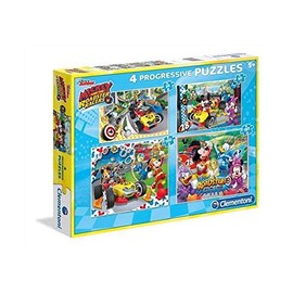 Jigsaw Puzzle 20 pieces - 4 Puzzles - Mickey and the Roadster Racers