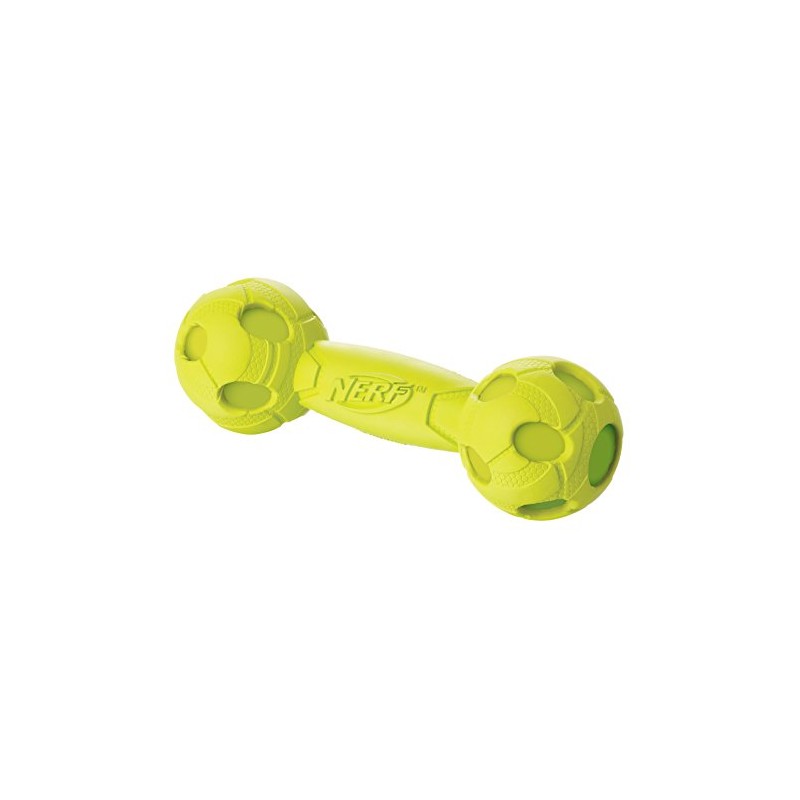 Nerf Dog Squeak barbell: 7"