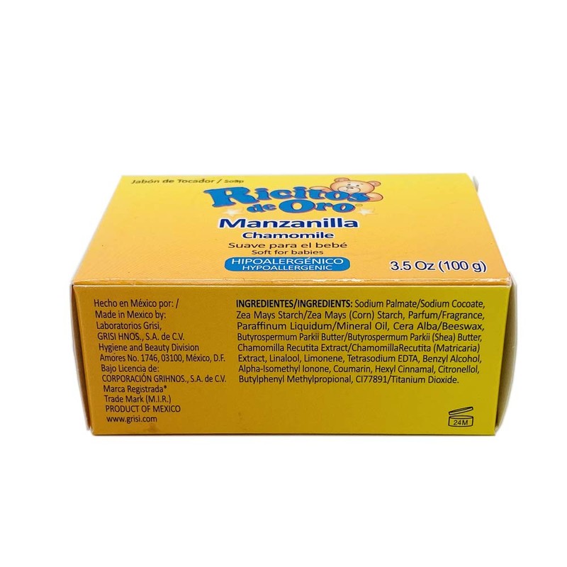 Ricitos de Oro Chamomile Soap Soap with Chamomile Extract 100gr
