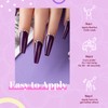 Beetles Purple Gel Nail Polish Set, 6 Colors Lavender Dark