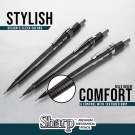 PENTEL Sharp Mechanical Drafting Pencil, 0.9 mm, Yellow Barrel, 2/Pack (P209BP2K6)