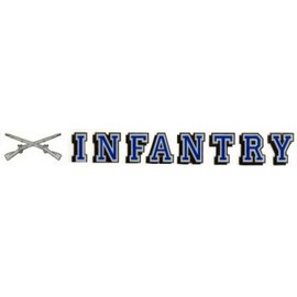 Army Infantry Window Strip Decal Sticker
