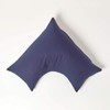 HOMESCAPES Navy Blue Pure Egyptian Cotton V-Shape Pillowcase 200 TC