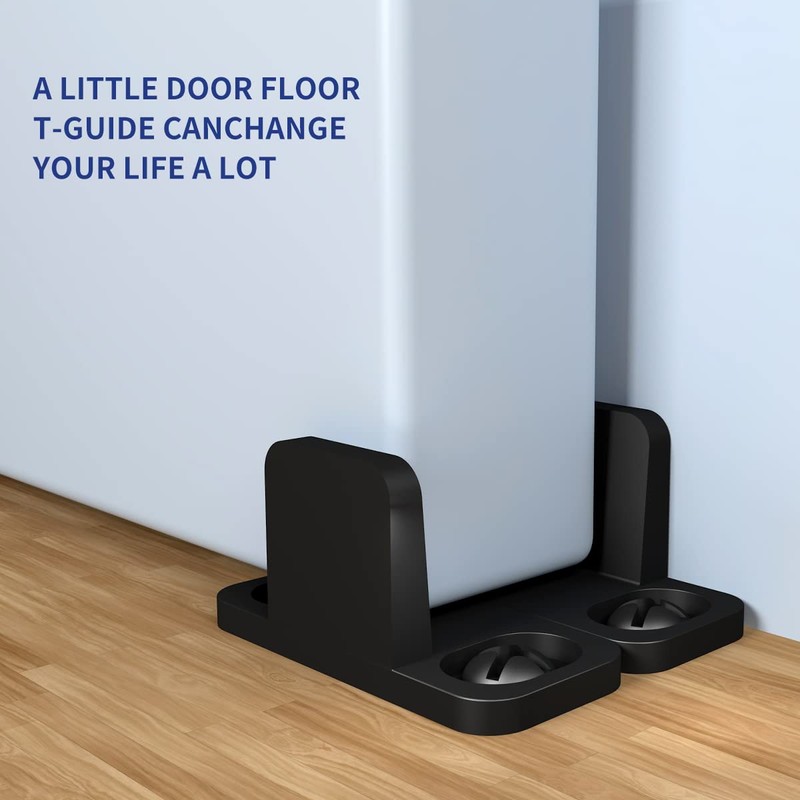Bdmetals Sliding Barn Door Floor Guide, Aluminum T-Guide Floor Mounted