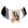1/2 High Chair Banner - 1/2 Birthday Decorations,Half Way To