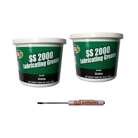 Smilyeez Listing for BG SS2000 High-Performance Polyurea #2 Lubricating Grease (2 Tubs) for Automotive and Industrial Use with a Pocket Screwdriver