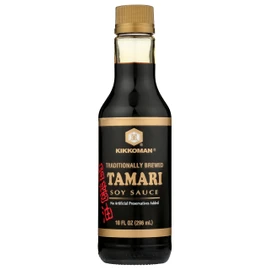 Kikkoman Naturally Brewed Tamari Soy Sauce 10 Fl oz - No Artificial Preservatives Added