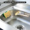 Luckyiren 2-Pack Stainless Steel Sponge Holder, Kitchen Sink Caddy Organizer,