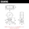 Kouei Kasei KFBS24-0305 Resin Pipe Clamp with T-shaped Bracket, 1.1
