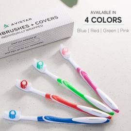 Bulk Toothbrushes Pack - 24 Individually Wrapped Disposable Toothbrushes for Travel, Hotels, AirBnB Guests, Relief Missions and Donations - Adults and Kids