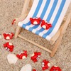 Goktvai 50pcs Mini Crab Figurines, Realistic Plastic Crab Decor Tiny