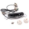 Alnicov White Sound Hole Magnetic Pickup with Tone Volume Knobs