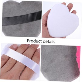 TOVINANNA 3sets Large Heart Shape Makeup Puff Soft for Foundation Concealer Blusher Powder Highlighter Reusable Gentle on Skin 4pcs*3