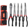 TOOLEAGUE 5Pcs Extra Long Needle Nose Pliers Set, 11" Long