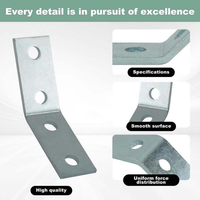 CNQLIS 6 Pack 45 Degree Angle Bracket Fitting for 1-5/8"