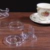Zmmyr 8 Packs Acrylic Display Stands Tea Cup Saucer European