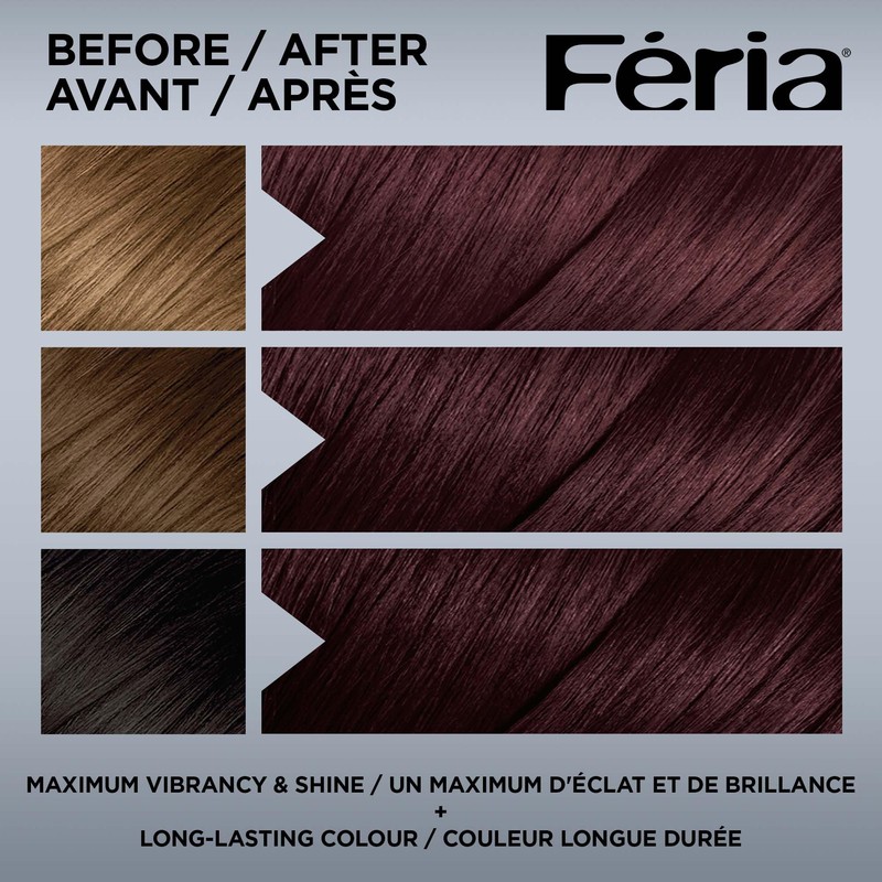 L’Oréal Paris Feria Multi-Faceted Shimmering Permanent Hair Dye, 36 Deep